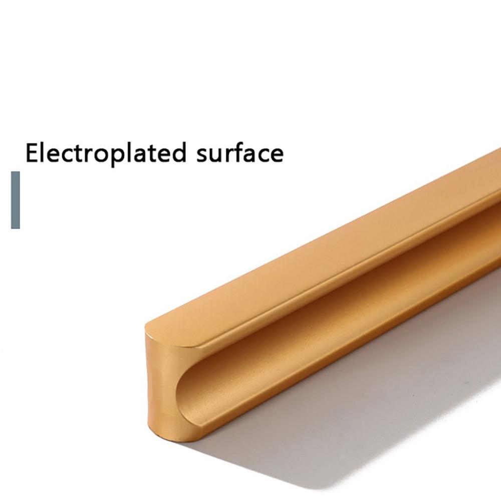 Современные алюминиево-цинковые ручки для дверей в форме стержня, ручки для ящиков, мебельная фурнитура