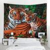 Forest Tiger Decorative Tapestry Animal Decorative Tapestry Mandala Bohemian Hippie Wall Tapestry Hanging Bedroom Living Room