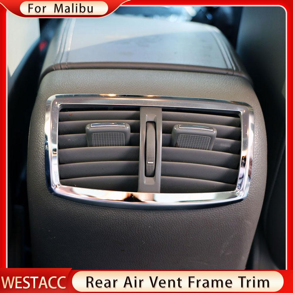 Задняя часть автомобиля кондиционер A/C вентиляционное отверстие накладка декоративная наклейка для Chevrolet Malibu 2012 2013 2014 2015