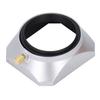 Lens Hood Square Retro 46mm Lens Hood Shade for Digital Camera Mirrorless Camera Silver