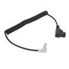 2 Pin Female To D Tap Power Cable Rotatable Right Angle V Mount Coiled SLR Camera Power Cord for