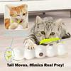 Interactive Caterpillar Cat Toy Rechargeable Motion Activated Whack-a-Mole Toy with Suction Cup Automatic Fluffy Cat