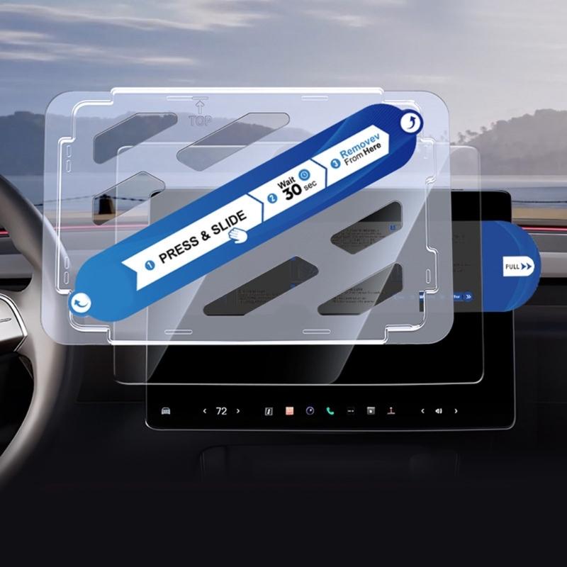 Highland 2025 2026 Tempered Glass Film Protector Matte Glare HD Center Control Touch Screen Protector For Tesla Model 3/Y/YL