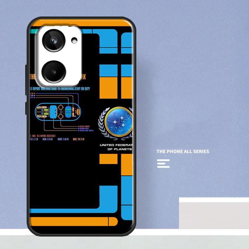 Stars And Treks For Realme C55 C33 C30 C35 C25 C21 Y C11 C15 C31 8 9 10 Pro Plus GT Neo 5 2T 3T GT3 Case