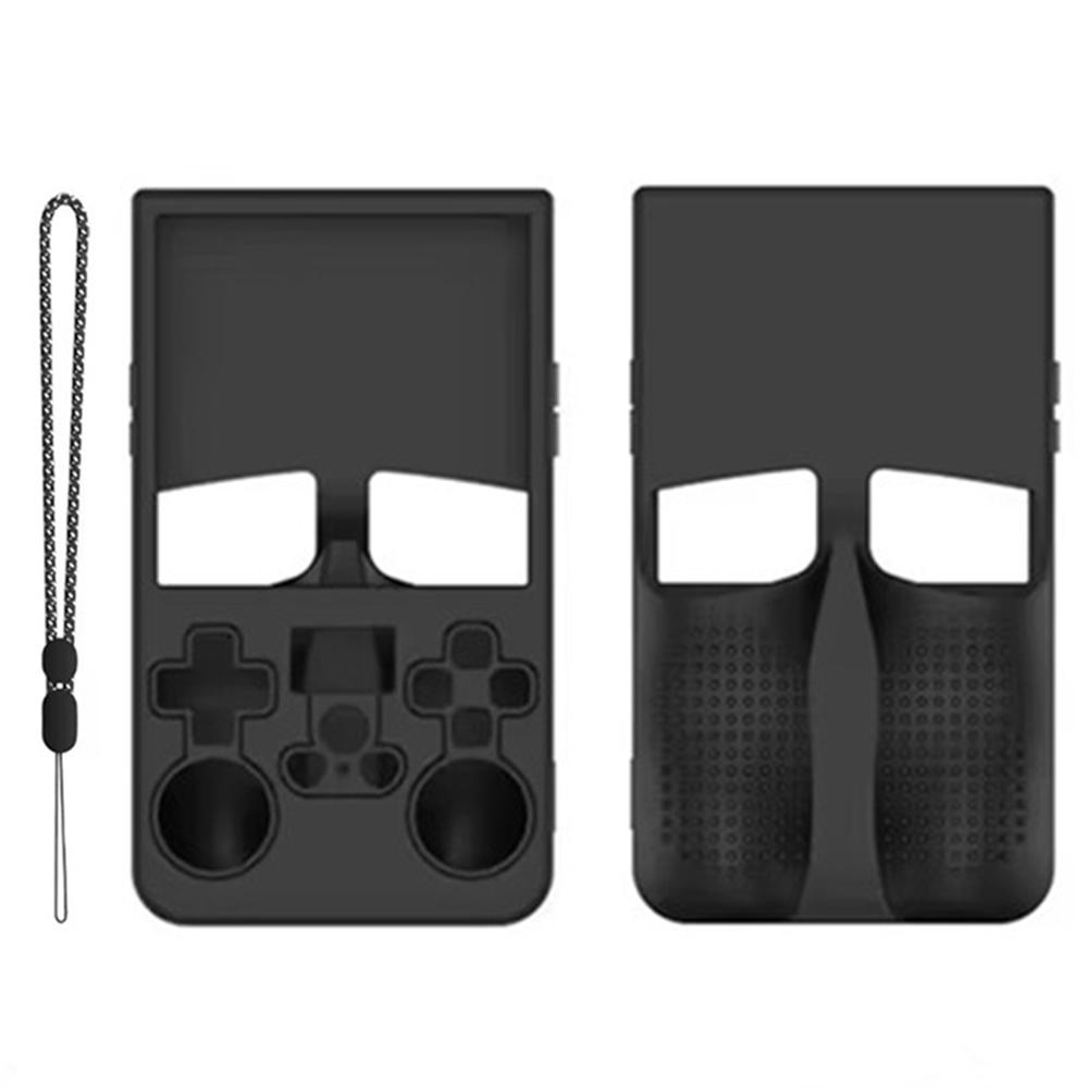 Для портативной игровой консоли с открытым исходным кодом R36MAX портативный силиконовый защитный чехол с ремешком на запястье