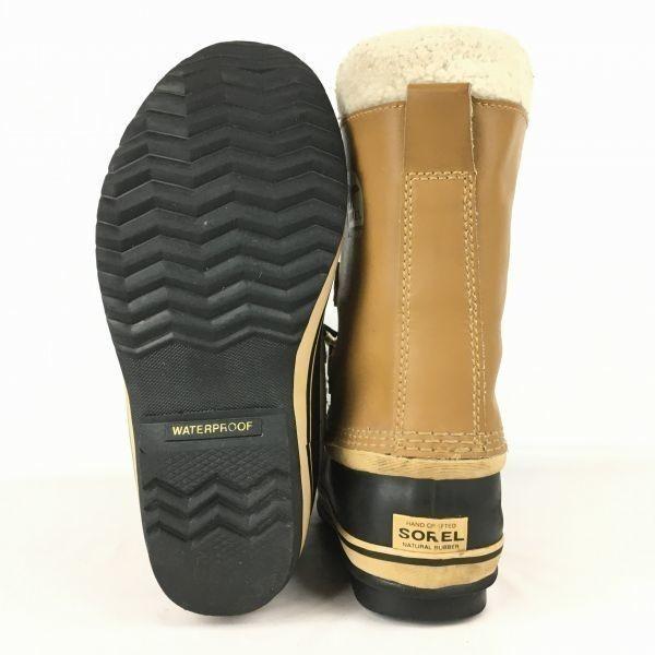 Sorel Кожаные зимние ботинки с подкладкой коричневые размер 23.0 см(ИСПОЛЬЗОВАЛ)