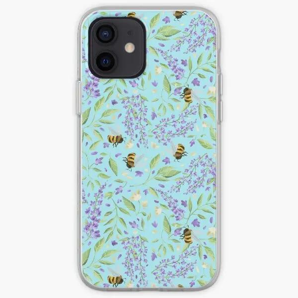 Пчелы и Глициния Прочный Чехол для iPhone Чехол для Телефона Настраиваемый для iPhone X XS XR Max 6 6S 7 8 Plus 11 12 13 14 Pro Max Mini