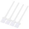 Shaver Cleaning Brush Tool for Keyboards, Window Tracks, Vents, Home and Office Use with 13cm Plastic Handle, White, 4 Pieces