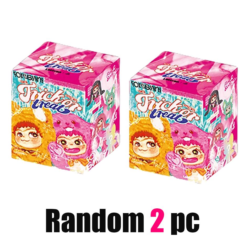 Wakuku V1 V2 Блайндбокс Лиса и Кролик Серия 'Trick Or Treat' Виниловая кукла Сюрприз-пакет Брелок Модный игрушечный Mystery Box Подарки