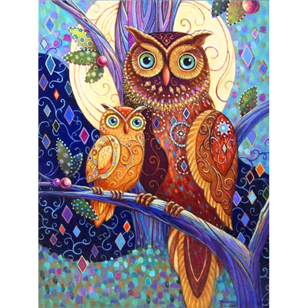 Алмазная картина Новая Сова 5D Алмазная вышивка Крестом Животные Стразы Мозаика Распродажа Decortion