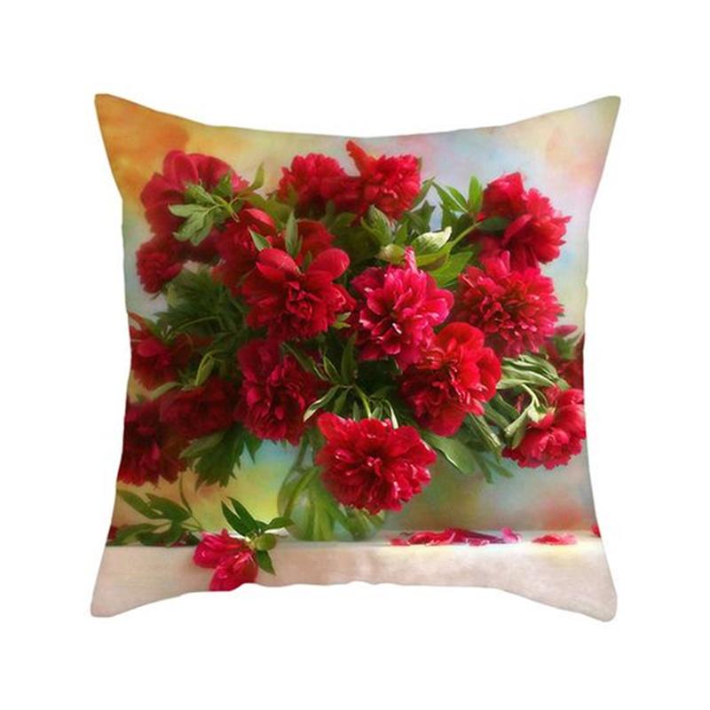 Красочный цветок наволочка Подсолнух Роза Одуванчик декоративный чехол подушки украшения наволочка для автомобиля дома