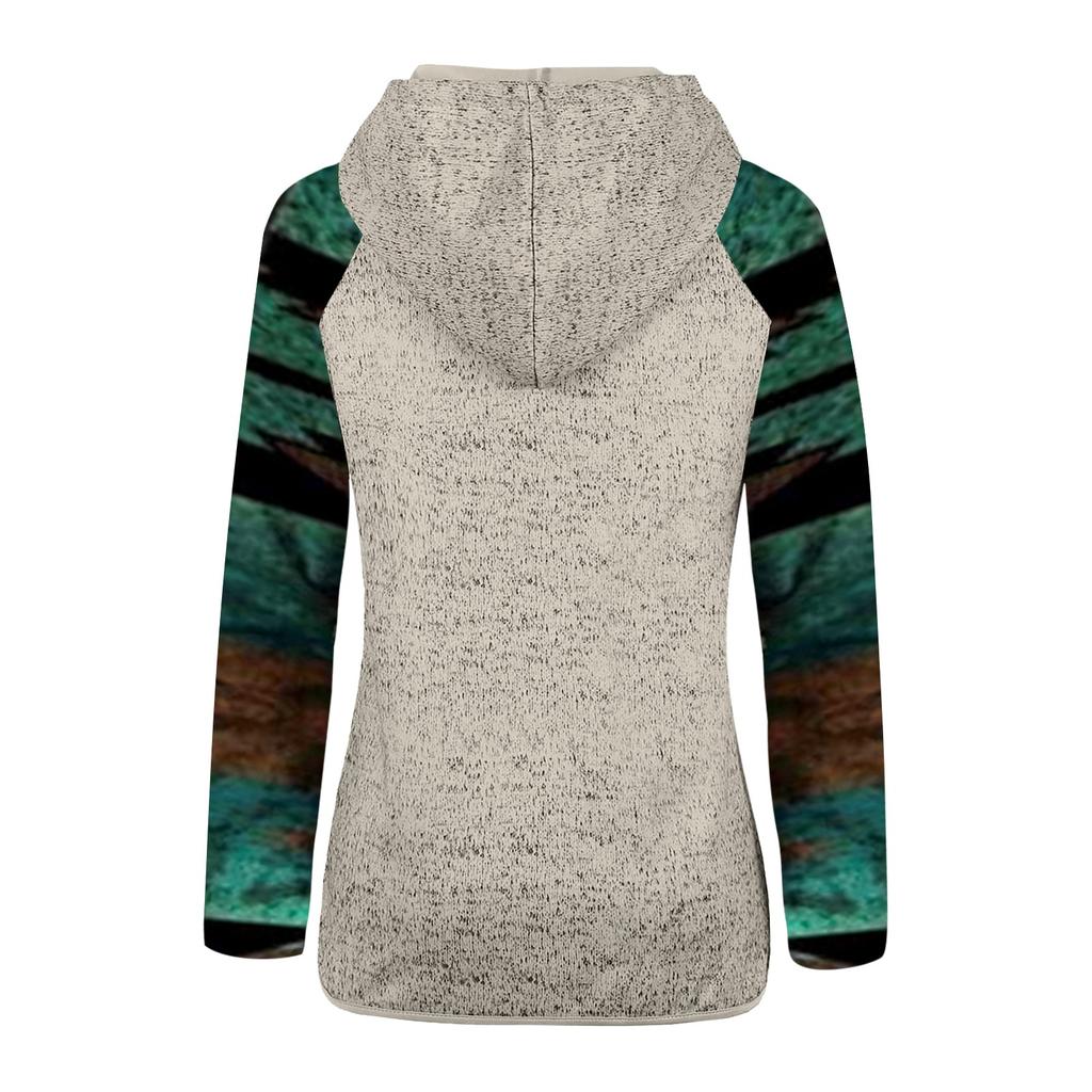 Women's Printed Round Neck Long Sleeve Pullover Casual Sweatshirt