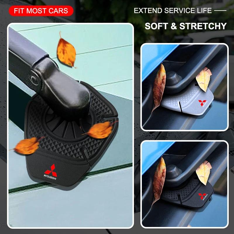 Car Windshield Wiper Protective Cover Dust Wiper Emblem Car Styling Emblem For Mitsubishi ASX Lancer 10 Pajero Outlander L200