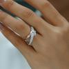 X-shaped Diamond Inlaid Women's Fashion Simple Little Ring Ring