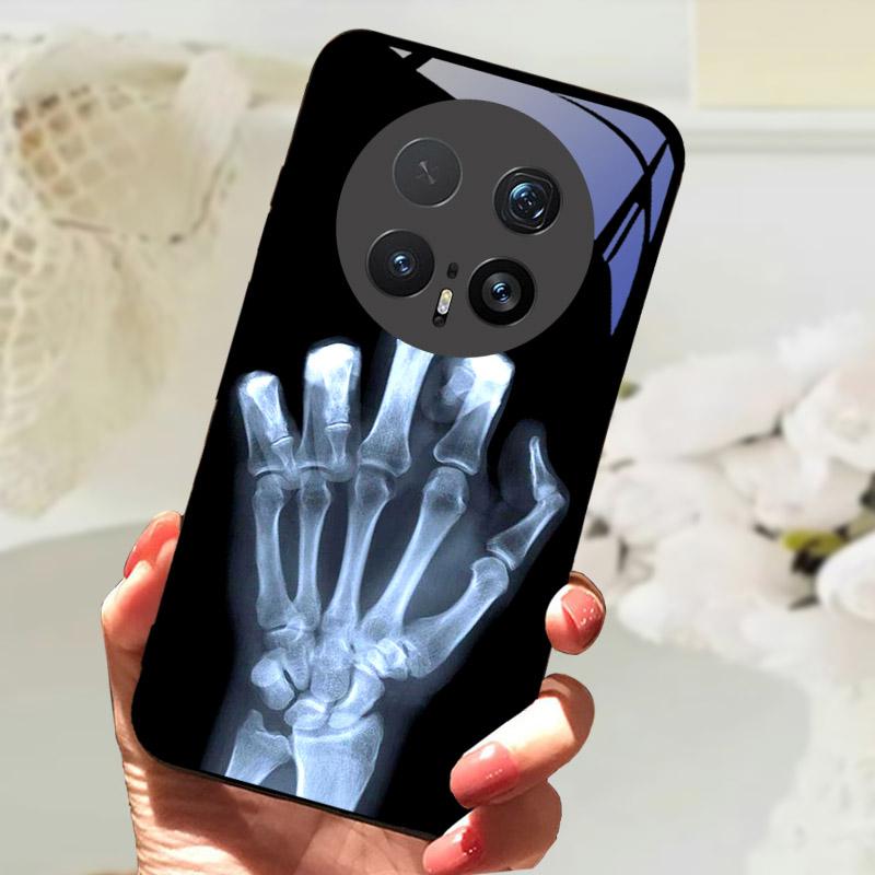Чехол для Honor Magic 8 8Pro Роскошный Модный Закаленное Стекло Задняя Крышка Телефона Для Honor Magic8 Чехол Защита Камеры Корпус Чехол