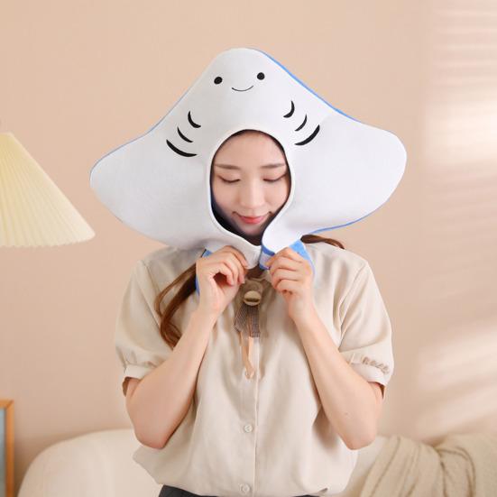 Реквизит для фотографии с изображением рыбы, регулируемая плюшевая шляпа, милый головной убор, аксессуары для волос, шляпа для выступлений, костюм для Хэллоуина