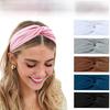 "Non-Slip Elastic Yoga Headband - Wide, Candy Colors, Sweat-Absorbent for Running & Exercise"