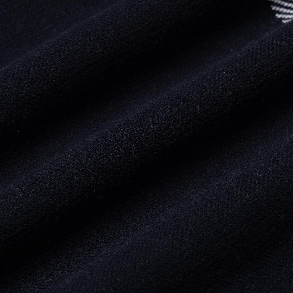 Emporio Armani Свитер мужской вязаный с вышивкой буквы, круглый вырез, повседневный, с длинным рукавом, черный 3K1MXE-1MLYZ-0920