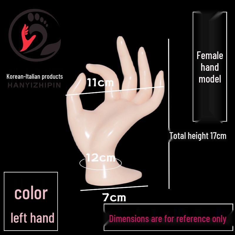Creative OK Shape Hand Mannequin: Short Plastic Display for Jewelry & Rings