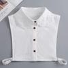 Fashion Fake Collared Shirt Lace False Collar Woman Vintage Detachable White Collar For Sweater Blouse Half Shirt Accessories