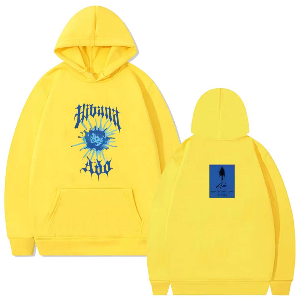 Ado World Tour Hibana Merch Hoodie Men Women Japanese Style Hooded Sweatshirt Unisex Pop Music Hoodies Streetwear