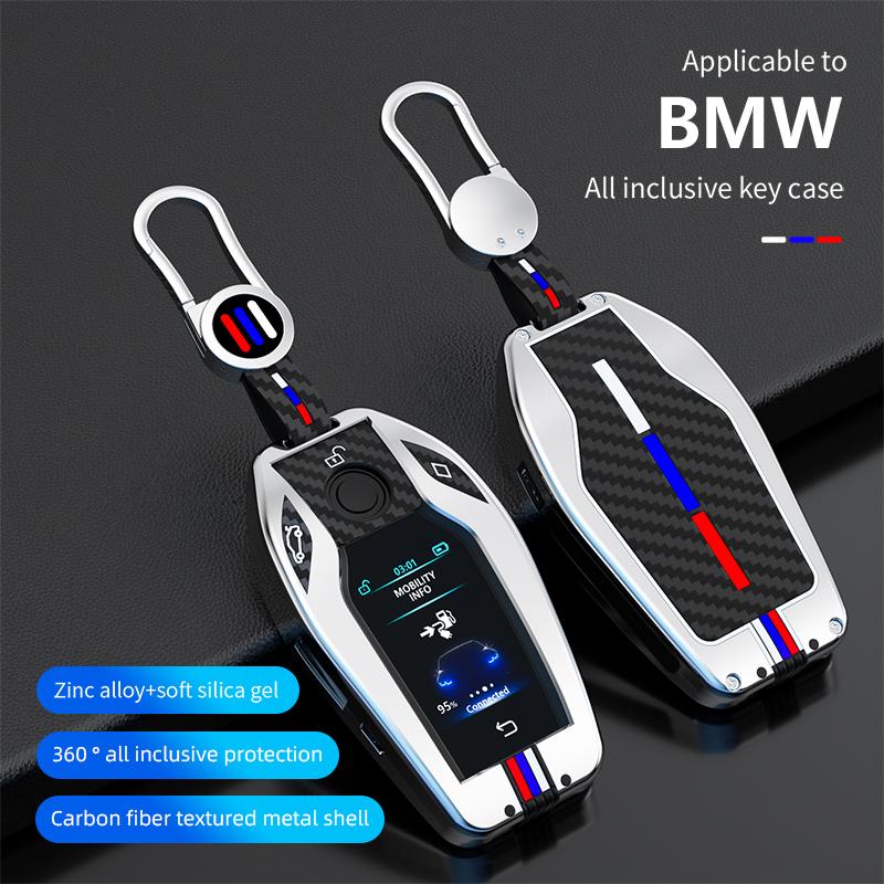 Car Key Case Cover Key Bag For BMW G05 X5 G30 G12 G11 G32 G31 5 7 Series I8 I12 I15 G01 X3 G02 G07 Interior Accessory