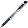 Гелевая шариковая ручка Pentel EnerGel, с колпачком, 1,0 мм, серебристый корпус, черные чернила, 10 ручек