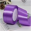 100% Polyester Single Face Satin Ribbon Roll 38 mm 1.5 Inch Custom Printed for Decoration and Wrapping