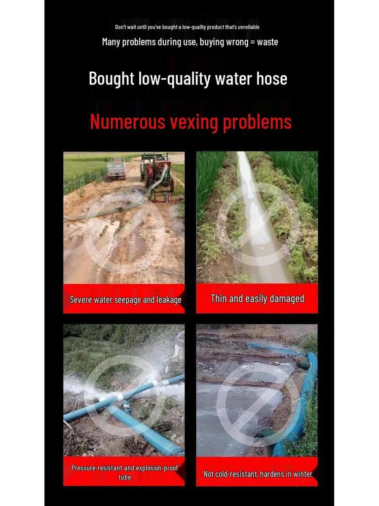 Сверхпрочный тканый холст водяной шланг: Взрывозащищенный, износостойкий, высоконапорный для ирригации и пожаротушения (2-4 дюйма)
