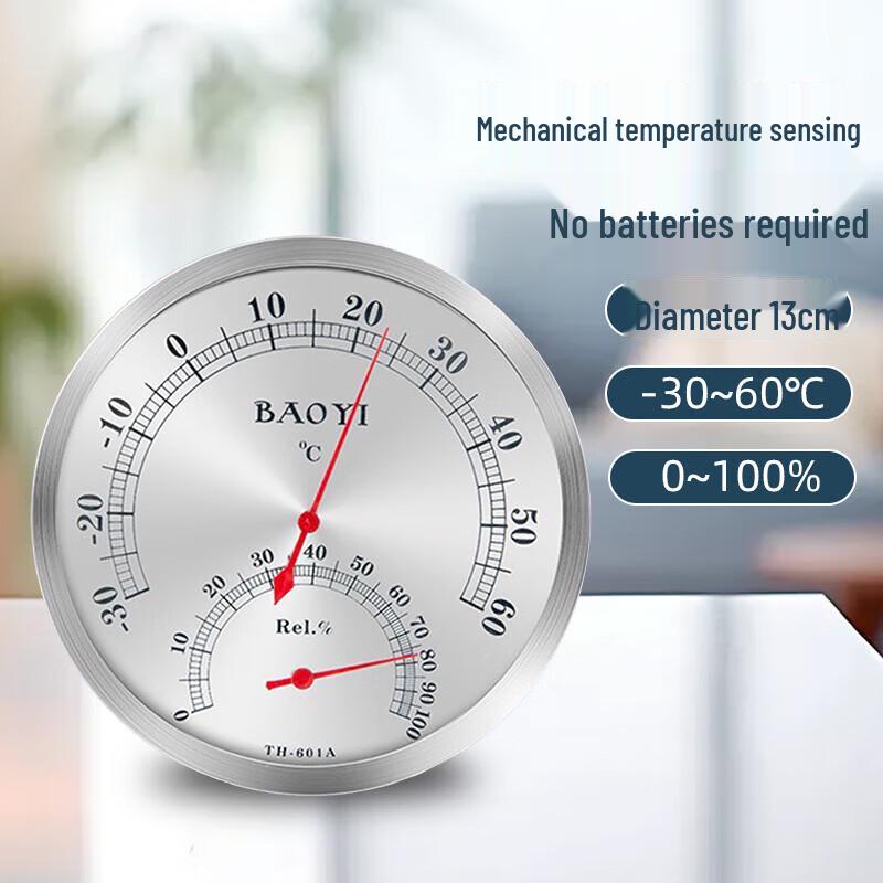 Xin Kai 100℃ Stainless Steel Thermometer Hygrometer