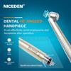 Niceden Стоматологический 45-градусный светодиодный высокоскоростной наконечник с электрогенератором, интегрированный маленький наконечник с кнопкой, одинарный распылитель воды