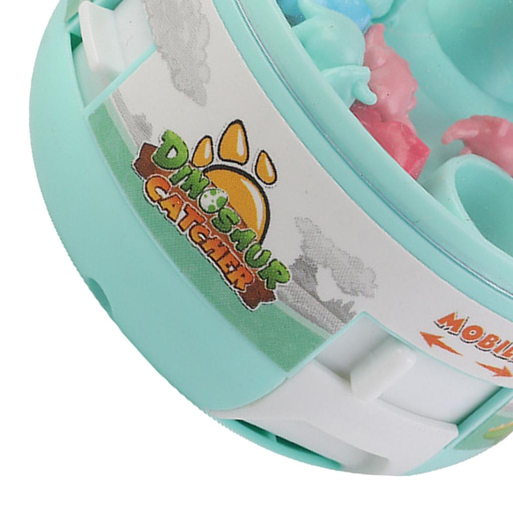 Kids Mini Doll Grabber Machine Improve Coordination Electric Dinosaur Grabber Game Toy Green