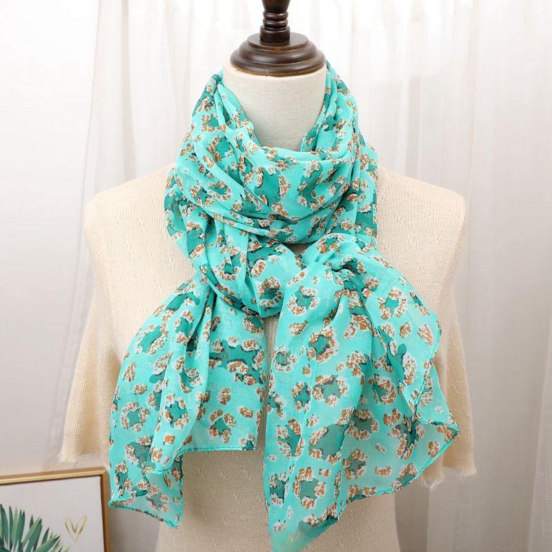 Silk Scarves, Chiffon, Spring and Autumn Fashion Scarves, Thin Warm Scarves, Shawls, Sun Protection