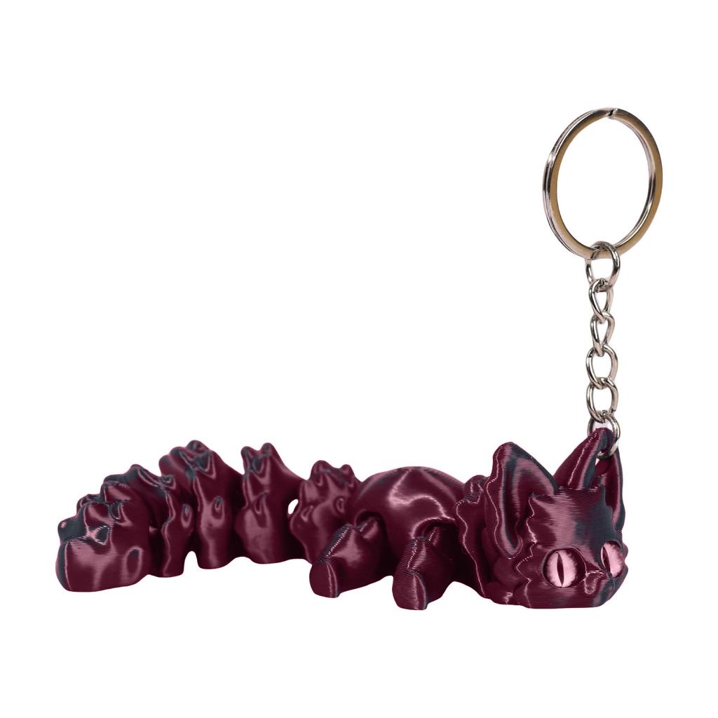 Высокоточный 3D брелок-шарм в виде лисы Легкий портативный аксессуар для ключей для поклонников аниме и коллекционеров подарков