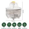 Transparent Automatic Cat Water Fountain Electric Pet Drinking Fountain  Pets Home Alone