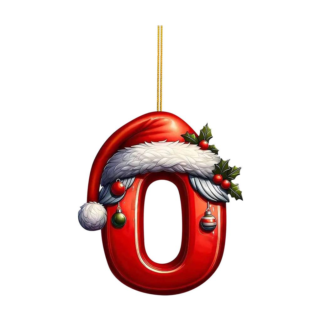 Рождественская елка из 26 букв, подвесное персонализированное украшение в виде рождественской буквы