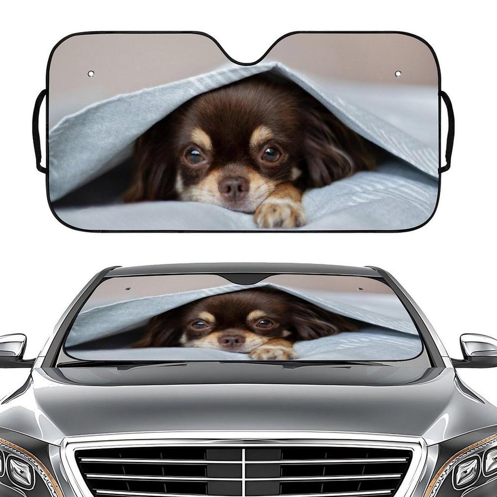 Солнцезащитный козырек на лобовое стекло автомобиля с принтом домашних собак и кошек