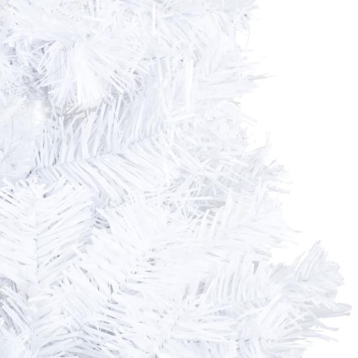 VidaXL Arbre de Noël artificiel avec branches épaisses Blanc 180cm PVC