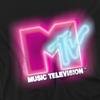 MTV Mens Neon Sign Logo T-Shirt