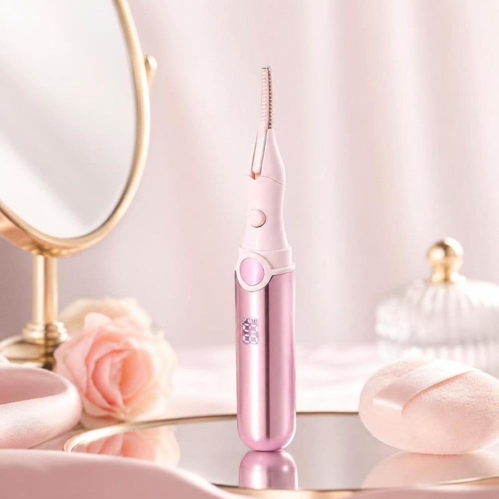 Lasting Curling Heated Eyelash Curler Wide Angle Rechargeable Eyelash Curler Makeup Tool