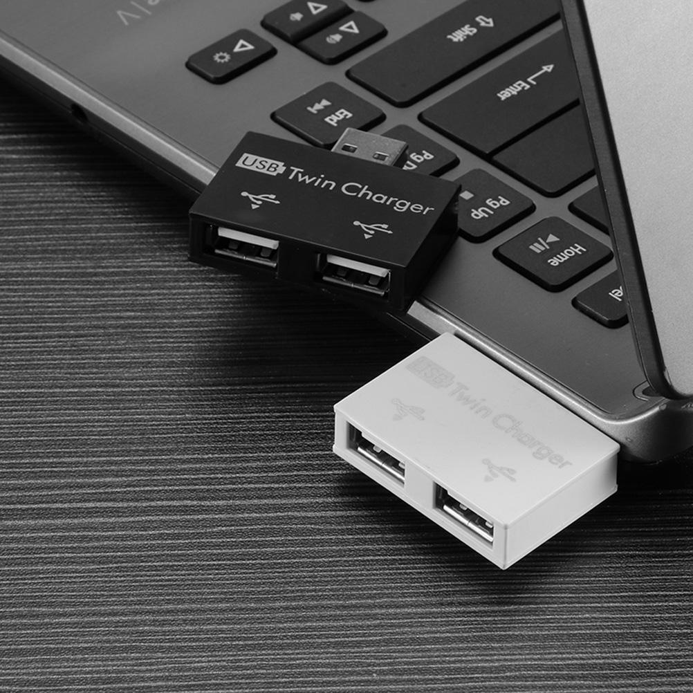 Мини USB-концентратор, 2 порта, USB-разветвитель, адаптер-конвертер для USB-флешек ПК
