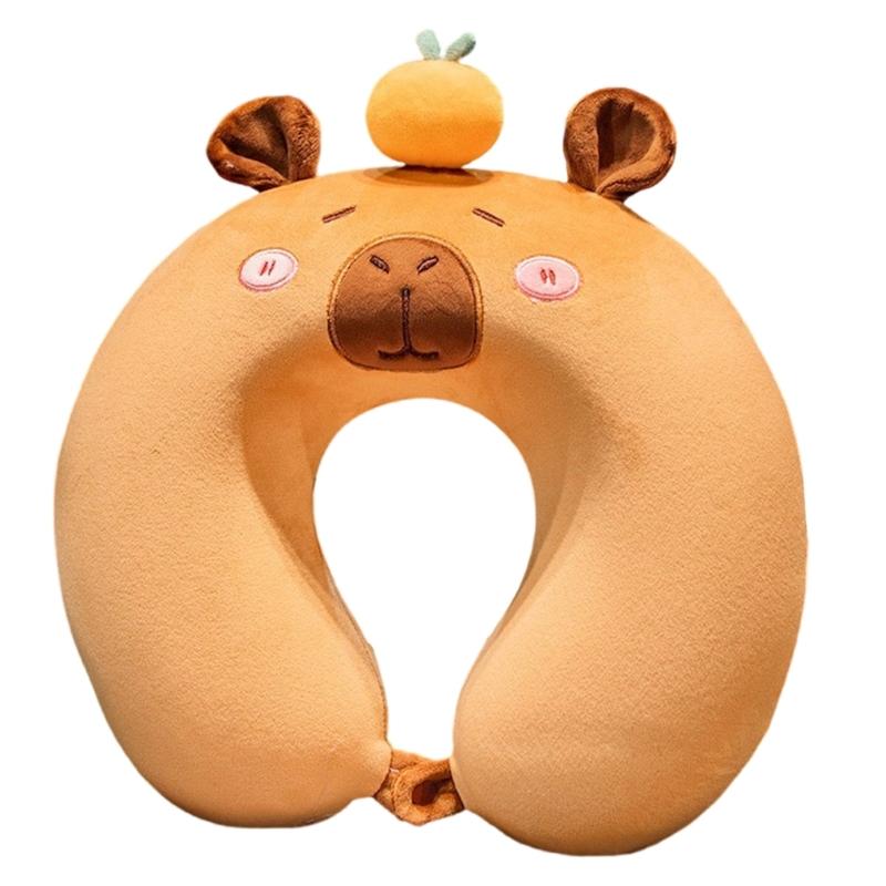 Cartoon Animal Neck Pillow Cute Travel Neck  Support for Kids Cartoon Animal Memory Foam Travel Pillow Cushion
