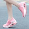 New Shoes Casual Shoes Breathable and Lightweight Mother Shoes Lace-up Air Cushion Sneakers