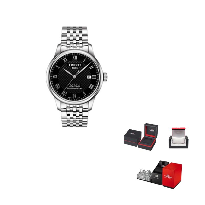 Tissot Коллекция Le Locle Автоматический Механический Механизм Мужские Часы Часы 39.3мм Черный Циферблат T006.407.11.053.00