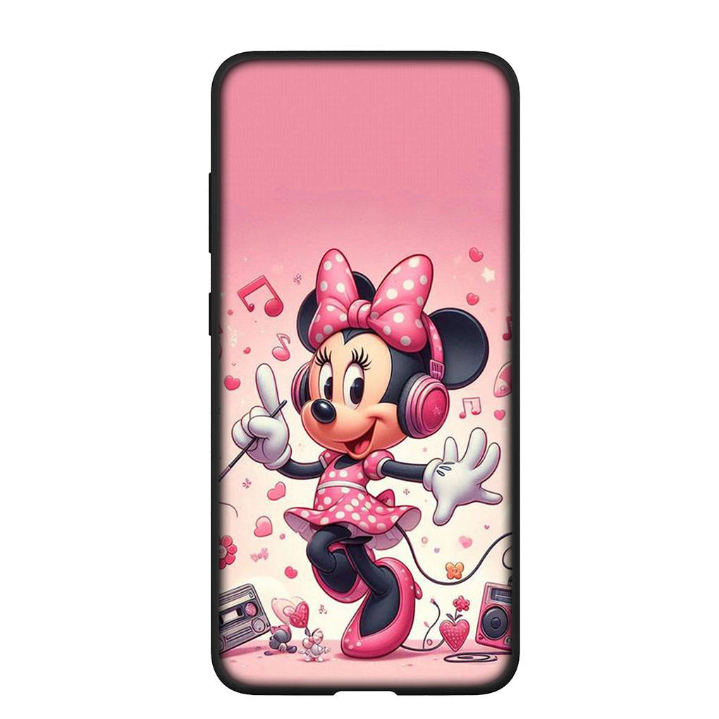 Чехол для телефона Samsung Galaxy S25 S24 S23 iPhone 16 15 Xiaomi Redmi Note 14 13 12 16E X 8 11 Pro Max OPPO Moto Huawei A05 A16 Чехол с изображением Минни Маус в стиле аниме