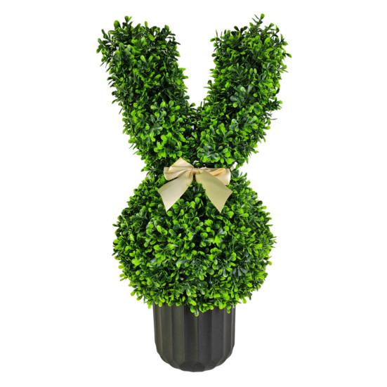 Рождественский снеговик топиарное дерево форма кролика искусственный топиарный кол для помещения улицы сад крыльцо искусственные кустарники растения украшение