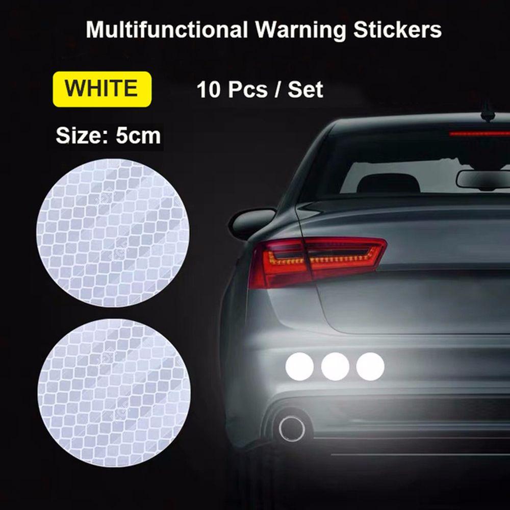 Riding Square Motorcycle Star Safety Sticker Bicycles Car Bumper Stickers Reflective Warning Strip