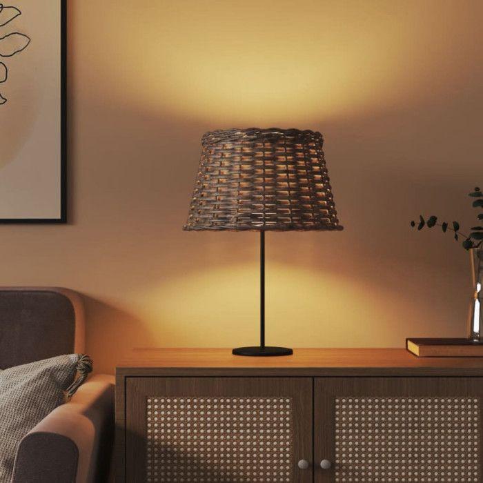 VidaXL Lampshade Brown Ø38x23 Cm Wicker 364392