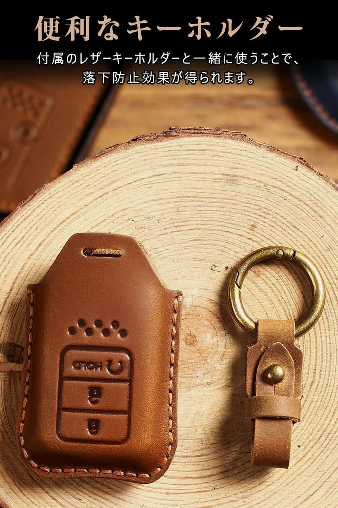 Honda Key Case for HONDA Smart Key Cover Genuine Leather 3 Buttons Luxury Stylish