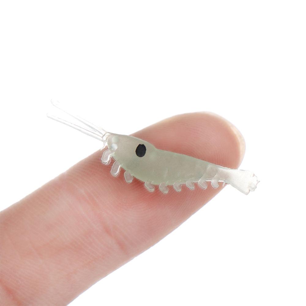 Biomimetic Creative Hook Worm Silicone Sea Fishing Luminous Shrimp Fishing Lures Shrimp Fake Bait